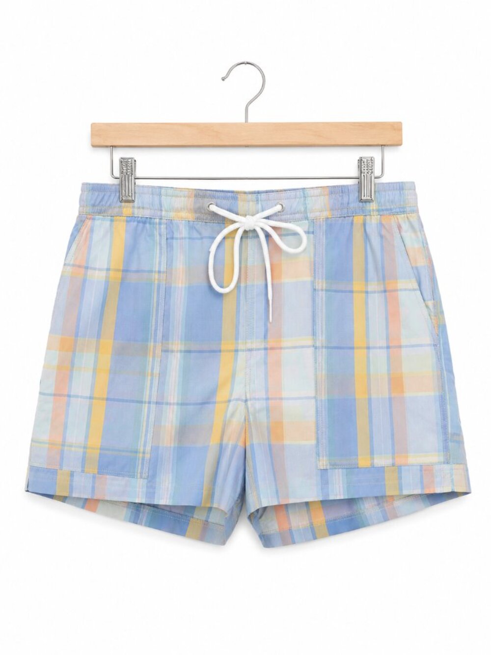 GAP | NWT Blue Plaid Drawstring Shorts – Women’s XL